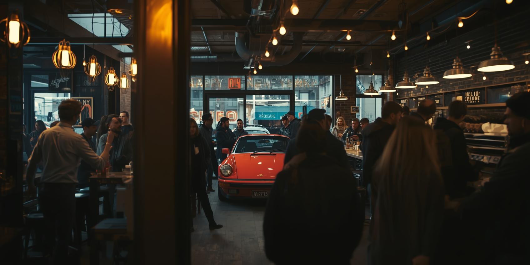 Porsche inside a future AUTOKAFFE café concept