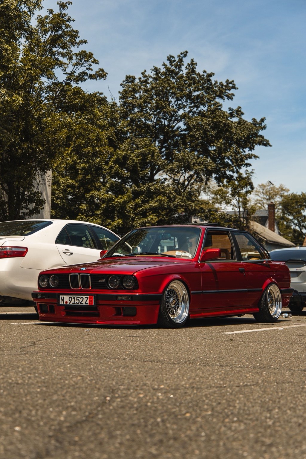 Red BMW E30 at AUTOKAFFE cars and coffee